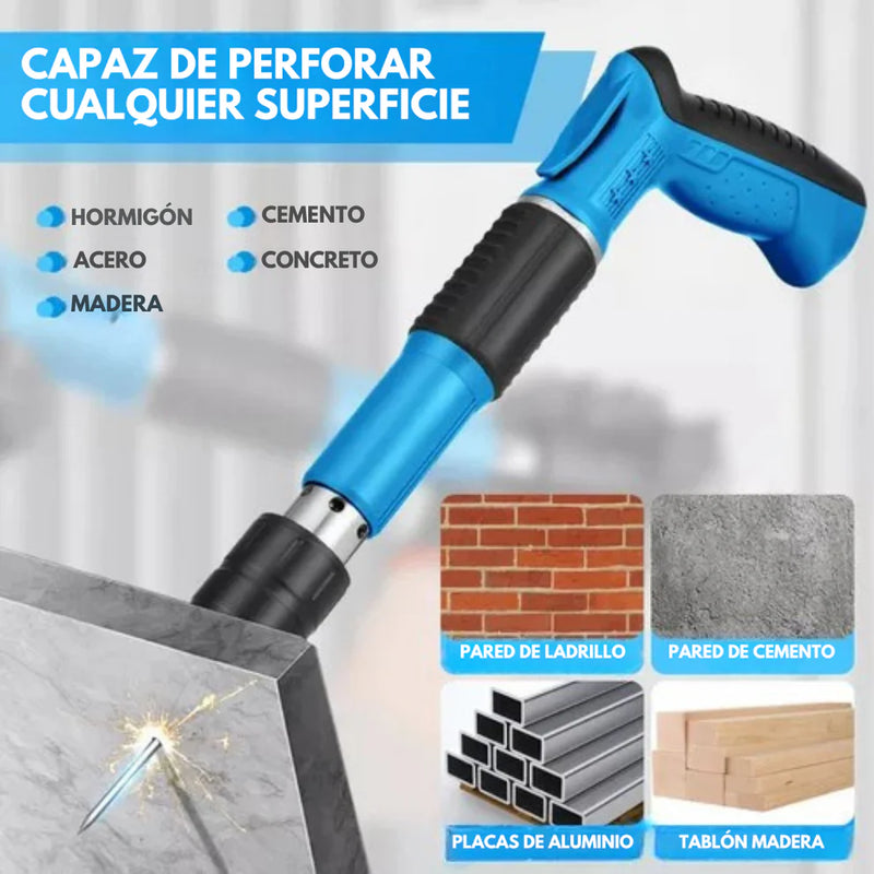 🔖 Pistola Fijadora Clavos Portátil (400 Clavos Gratis🎁)