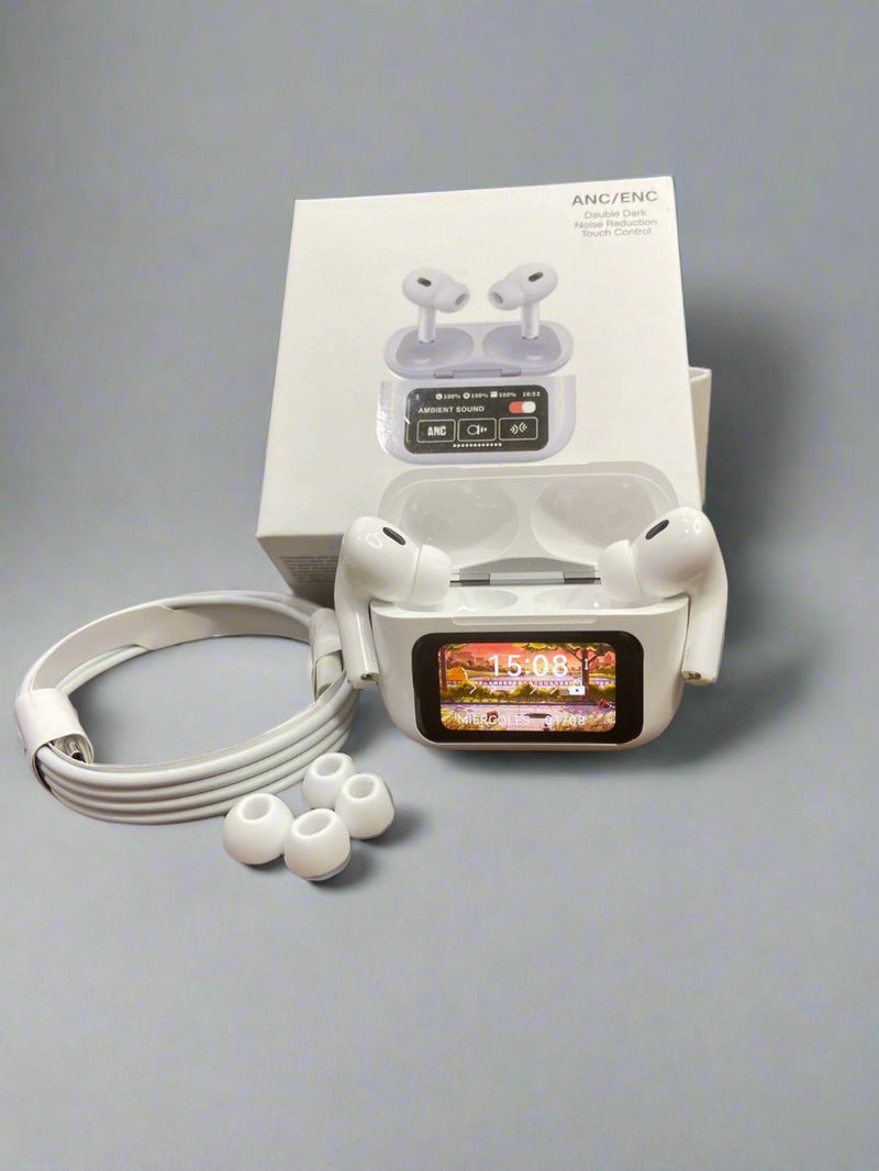 AIRPODS CON PANTALLA+BOLSO ANTIROBO